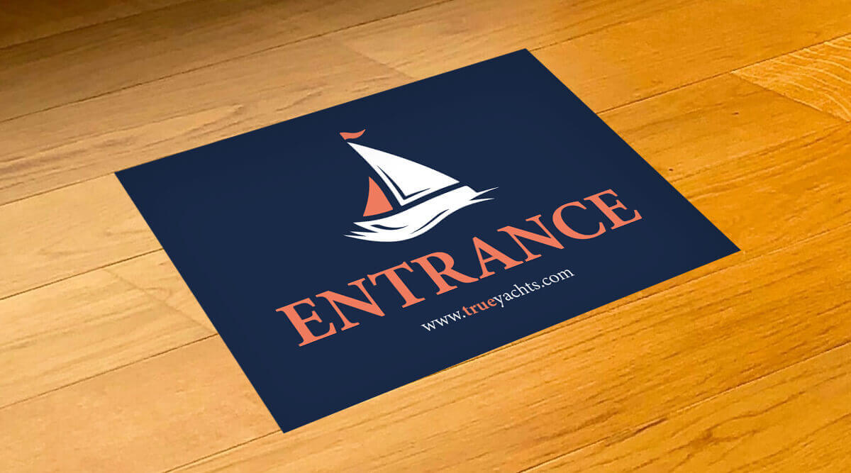 Entrance floor vinyl